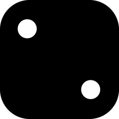 Dice glyph black icon