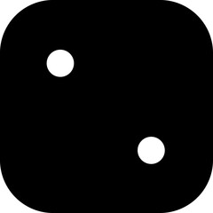 Dice glyph black icon