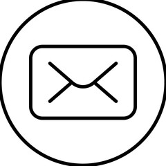 Mail, e-mail, message line icon