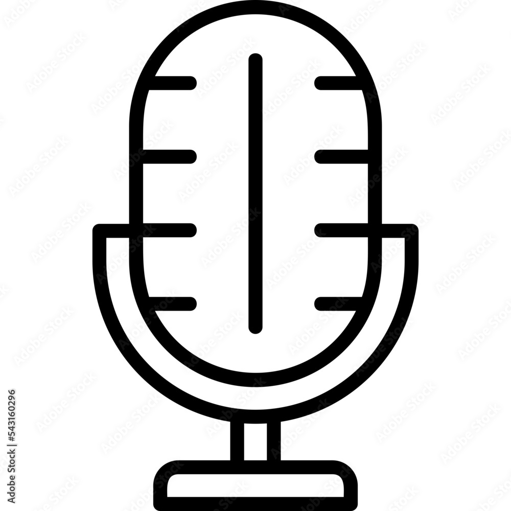 Sticker microphone icon