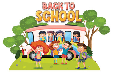 Back to school with student kids