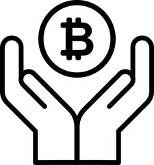 Bitcoin, mining, crypto symbol 