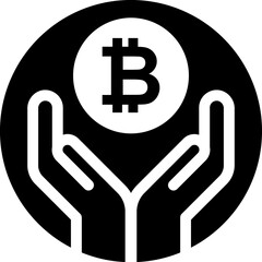 Bitcoin, mining, crypto symbol 