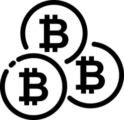 Bitcoin, mining, crypto symbol 