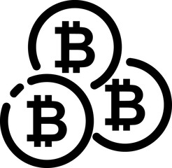Bitcoin, mining, crypto symbol 