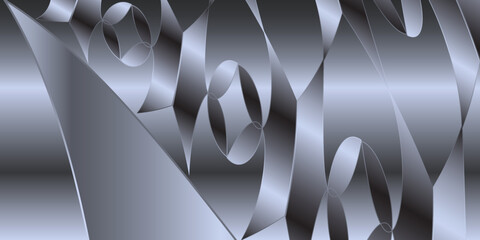 Silver metal background with chrome texture.
