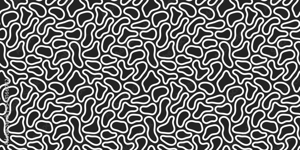 Poster abstract fluid liquid shape seamless pattern. flow shapes background.