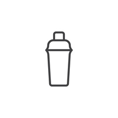 Cocktail shaker line icon