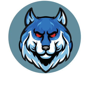 Wolf Mascot Logo vector illustration