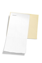 Blank Paper , Receipt