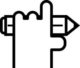 pencil line icon