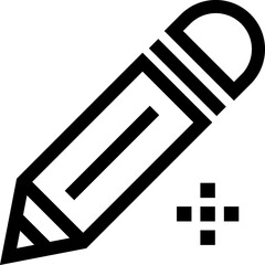 pencil line icon