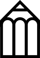 pencil line icon