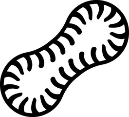 Germ, virus, bacteria black icon