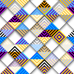 Geometric abstract pattern triangles style. Abstract square texture