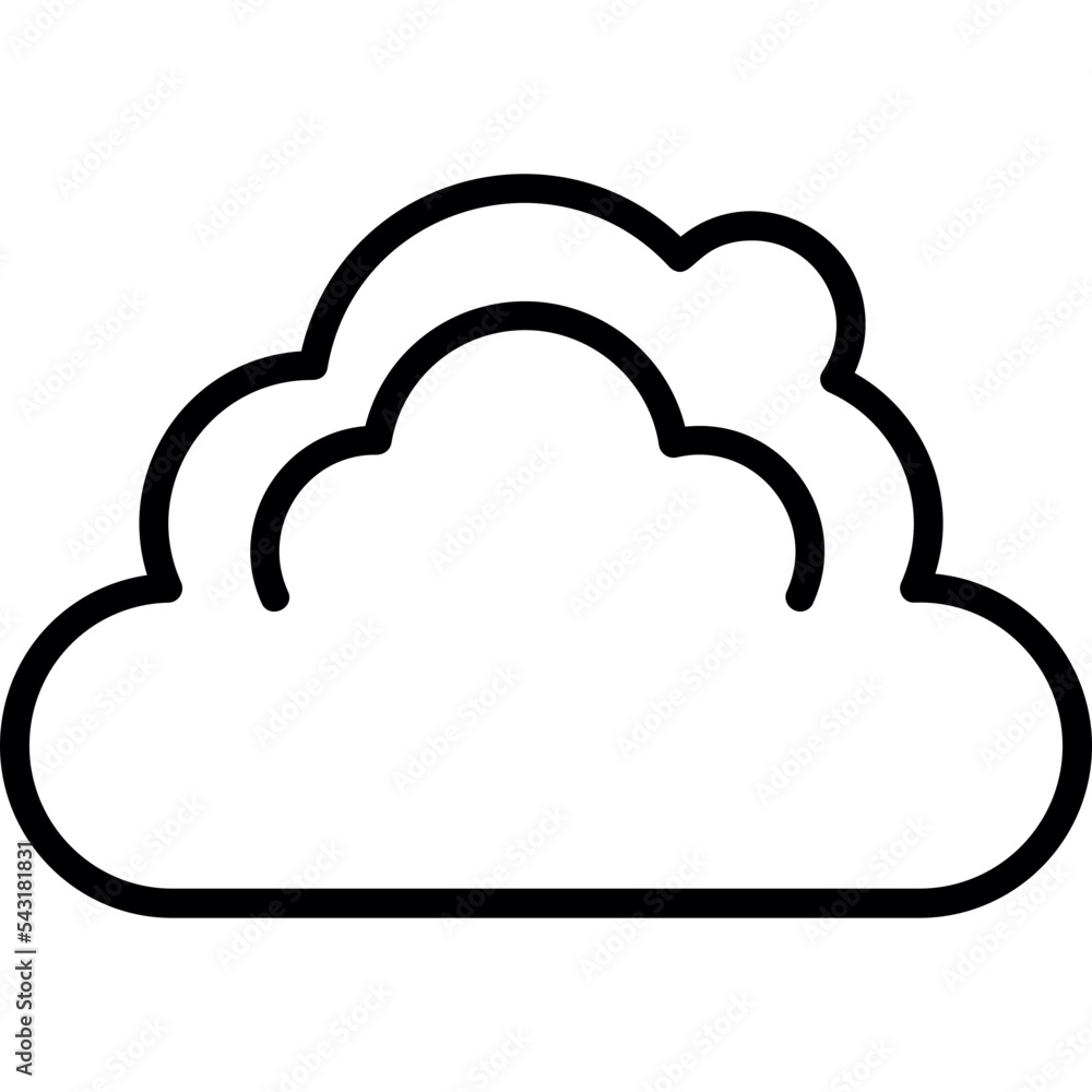 Poster cloud icon