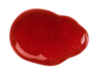 Tomato ketchup sauce, isolated on a white background