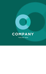 o letter logo template