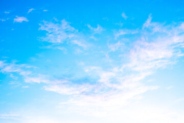 beautiful soft white clouds on the blue sky perfect for the background,rainy season