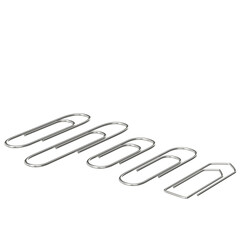 Obraz premium 3d rendering illustration of paper clips