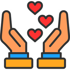 Obraz premium Care Icon