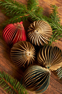 decoration and ornaments for a christmas tree