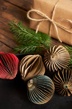 decoration and ornaments for a christmas tree