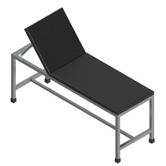3d rendering illustration of a patient examination table