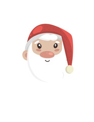 Santa claus isolated on white