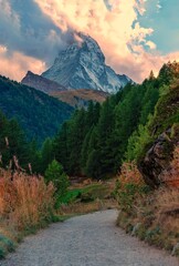 Road leading to mountain