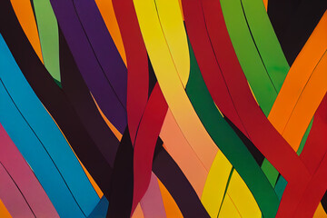 Obraz premium abstract colorful background with bands of colour