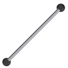 3d rendering illustration of a pedestrian lane fence