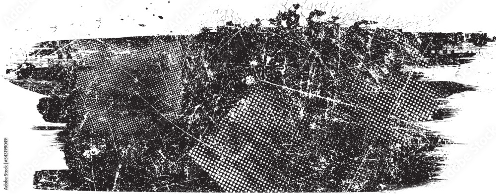 Aufkleber splatter scratched texture . distress grunge background . scratch, grain, noise, grange stamp . blac
