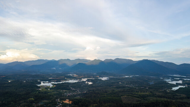 Raban Lake viewed from the Kuak hill in Lenggong. It is  recognized as a World Heritage Site by Unesco