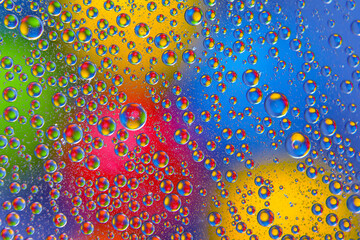 abstract background texture in the form of blurry color round spots