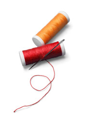 Spools of Thread and Needle