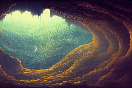 over grownd cave of paradox