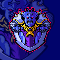 the king mascot logo