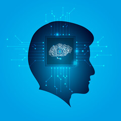 AI artificial intelligence - icon