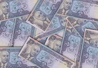 Paper money from  Afghanistan. Afghan afghani. Close up banknotes from  Afghanistan.  Afghan currency 