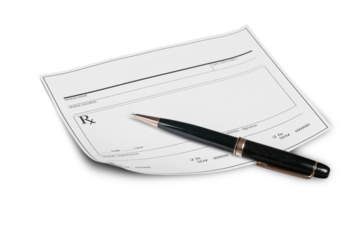 Medical Prescription with Pen
