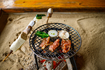 熊本阿蘇の地鶏と田楽料理