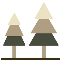 Fototapeta premium Forest flat icon