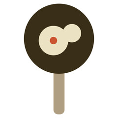 Frying pan flat icon