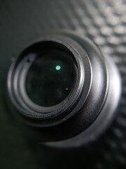 close up of a lens