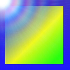 Fototapeta premium Gradient blue, yellow and blue with prism illustration