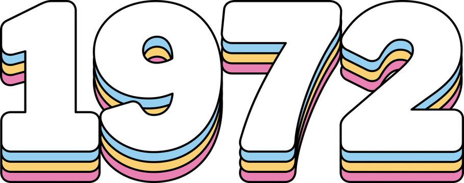 1972 Year Rainbow