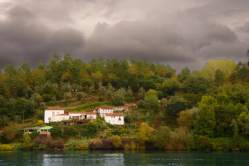 Fototapeta premium The beautiful landscape of the Douro Valley in Portugal and its unique architecture