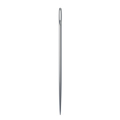 Sewing needle. Isolated. Transparent background. 3d illustration. 