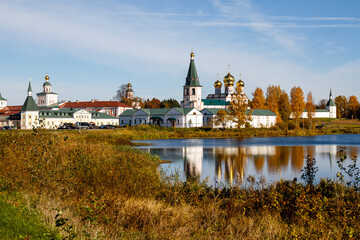 Assumption Cathedral. Valdai Iversky Bogoroditsky Svyatoozersky Monastery is an Orthodox monastery...